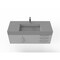 Castello Usa Amazon 48" Wall Mounted Gray Vanity With Gray Top And Brushed Nickel Handles CB-MC-48G-BN-2056-GR - alternate 7